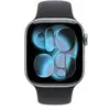 Image de Apple Watch Apple Watch Series 11 Gps + Cellular 42mm Boitier En Aluminium Gris Sidéral Avec Bracelet Sport Noir S M