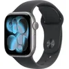 Image de Apple Watch Series 11 GPS + Cellular - 42mm - Boîtier Space Grey Aluminium - Bracelet Black Sport Band - M/L