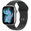 Image de Apple watch series 11 apple 42 mm aluminium gris sidéral bracelet sport noir ml