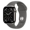 Image de Apple Watch Series 11 (GPS + Cellular) - titanium naturel - montre intelligente avec bande sport - gris acier - 64 Go