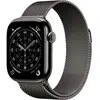 Image de Apple Watch Series 11 GPS + Cellular - 42mm - Boîtier Slate Titanium - Bracelet Slate Milanese Loop