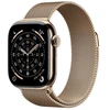 Image de Apple Watch Series 11 Gps + Cellular 42mm Boitier En Titane Or Avec Bracelet Milanais Or