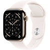 Image de Apple Watch Series 11 GPS + Cellular - Titane Or - Bracelet Sport Rose - 46 mm - Taille M/L