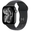 Image de Apple watch series 11 gps + cellular 42mm boitier en aluminium noir de jais avec bracelet sport noir m l