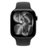 Image de Apple watch apple watch series 11 gps + cellular 46mm boitier en aluminium noir de jais avec bracelet sport noir m l