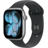 Image de Apple Watch Series 11 GPS + Cellular - 46mm - Boîtier Space Grey Aluminium - Bracelet Black Sport Band - M/L