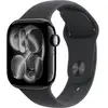 Image de Apple watch apple watch series 11 gps 42mm boitier en aluminium noir de jais avec bracelet sport noir s m