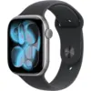 Image de Apple Watch Apple Watch Series 11 Gps 42mm Boitier En Aluminium Gris Sidéral Avec Bracelet Sport Noir S M