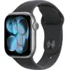 Image de Apple watch apple watch series 11 gps 42mm boitier en aluminium gris sidéral avec bracelet sport noir s m