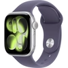 Image de Apple Watch Series 11 GPS - Aluminium Argent - Bracelet Sport Violet - 42 mm - Taille S/M