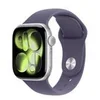 Image de Apple Watch Series 11 (GPS) - aluminium argente - montre intelligente avec bande sport - brouillard violet - 64 Go
