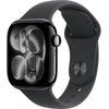 Image de Apple Watch Series 11 GPS - Aluminium Noir de Jais - Bracelet Sport Noir - 46 mm - Taille M/L