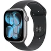 Image de Apple Watch Series 11 GPS - 46mm - Boîtier Space Grey Aluminium - Bracelet Black Sport Band - S/M