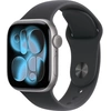 Image de Apple Watch Series 11 GPS - Aluminium Gris sidéral - Bracelet Sport Noir - 46 mm - Taille S/M