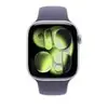 Image de Apple watch apple watch series 11 gps 46mm boitier en aluminium argent avec bracelet sport brume violette m l