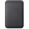 Image de Apple porte cartes en tissage fin noir avec magsafe pour iphone