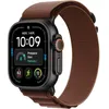 Image de APPLE Watch Ultra 4 GPS + Cellular - 49mm - Boîtier Black Titanium - Bracelet Burgundy Alpine Loop - L