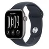 Image de Apple Watch Series 12 (GPS + Cellular) - espace gris en aluminium - montre intelligente avec bande sport - bleu marin - 64 Go