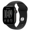Image de Apple Watch Series 12 (GPS + Cellular) - aluminium noir - montre intelligente avec bande sport - noir - 64 Go