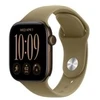 Image de Apple Watch Series 12 (GPS + Cellular) - aluminium bronze fonce - montre intelligente avec bande sport - olive - 64 Go