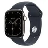 Image de Apple Watch Series 12 (GPS + Cellular) - titanium naturel - montre intelligente avec bande sport - bleu marin - 64 Go