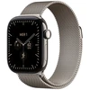 Image de Apple Watch Series 12 GPS + Cellular 42 mm Titane Naturel Bracelet Milanais Naturel