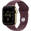 Image de APPLE Watch Series 12 GPS + Cellular - 42mm - Boîtier Radiant Gold Titanium - Bracelet Burgundy Sport Band - M/L