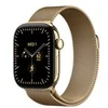 Image de Apple Watch Series 12 (GPS + Cellular) - titane or rayonnant - montre intelligente avec boucle milanaise - radiant gold - 64 Go