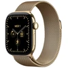 Image de Apple Watch Series 12 GPS + Cellular 42 mm Titane Or brillant Bracelet Milanais Or brillant