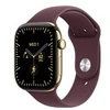 Image de Apple Watch Series 12 (GPS + Cellular) - titane or rayonnant - montre intelligente avec bande sport - bordeaux - 64 Go