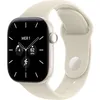 Image de APPLE Watch Series 12 GPS + Cellular - 42mm - Boîtier Pearl White Céramique - Bracelet Sand Sport Band - S/M