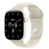 Image de Apple Watch Series 12 (GPS + Cellular) - ceramique blanc perle - montre intelligente avec bande sport - sable - 64 Go