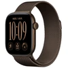 Image de Apple Watch Series 12 GPS + Cellular 42 mm Aluminium Bronze sombre Bracelet Milanais Bronze sombre