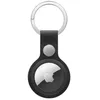 Image de Balise connectée Apple Porte-clés en tissage fin Noir pour AirTag