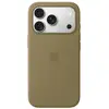 Image de Coque Silicone Apple Iphone 18 Pro Magsafe Olive Avec Lining Microfibre