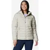Image de Veste à capuche Columbia Powder Lite II blanc beige femme - L
