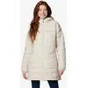 Image de Veste à capuche Columbia Powder Lite II Mid blanc beige femme - M