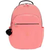 Image de kipling Sac à dos Basic Seoul Backpack L Peach Peace corail noir pour femme et homme