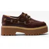 Image de Chaussures Timberland Stone Street Boat grenat femme - 37