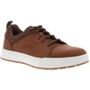 Image de Timberland - Sneakers Maple Grove Low En Cuir Nubuck Cognac Pourvues D'un Talon Plat - Brun 42