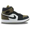 Image de Basket Wmns Air Jordan 1 Mid Se Olive Dv0427-301