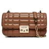Image de Michael Kors Tribeca - Petit sac porté épaule cuir matelassé Marron-Luggage 30R4G2RL5L-MARRON