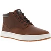 Image de Timberland - Sneakers Timberland En Cuir Marron Et à Lacets Ronds - Marron 41