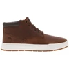 Image de Timberland - Sneakers En Cuir Marron à Talon Plat Avec Des Lacets Ronds Et Logo Embossé - Marron 44,5