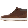 Image de Timberland - Sneakers En Cuir Marron à Talon Plat Avec Des Lacets Ronds Et Logo Embossé - Marron 45