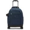 Image de kipling Sac à dos de chariot bleu foncé noir pour fille et garçon - Back To School New Zea Wheeled Backpack True Blue Tonal 319204