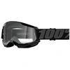 Image de Masque cross 100% Strata 2 Black écran incolore
