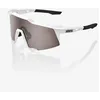 Image de Lunettes 100% Speedcraft HiPER - Mat Blanc/Miroir Argent, parfaites pour la course et les activités de plein air