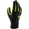 Image de Gants cross 100 % Brisker Xtreme noir/jaune fluo 2024- S