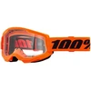 Image de Masque cross 100 % Strata 2 orange fluo â écran clair